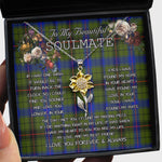 To My Beautiful Soulmate Sunflower Necklace In Your Eyes I Have Found My Home Clan Dawson Tartan Jewelry For Girlfriend