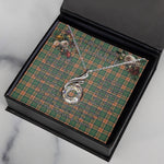 To My Beautiful Soulmate Necklace In Your Eyes I Have Found My Home Clan Pollock Hunting Tartan Rising Phoenix Necklace