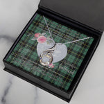 Rising Phoenix Necklace - Valentine Necklace Clan Wallace Ancient Tartan Gift for Girlfriend, Gift for My Wife Rising Phoenix Necklace