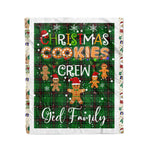 Personalized Gift Tartan Plaid Blanket Clan Ged With Christmas Cookie Baking Crew Christmas Gift Blanket, Plaid Blanket, Christmas Fleece Blanket, Christmas Blanket, Tartan Blanket, Scottish Blanket, Scotland Blanket, Family Name Blanket, Custom Blanket, Personalized Blanket