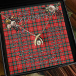 To My Beautiful Soulmate Necklace In Your Eyes I Have Found My Home Clan Stuart of Bute Tartan Wishbone Dancing Necklace