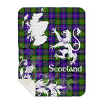 Sherpa Blanket - Tartan Blanket Thistle and Lion Scottish Clan Cameron Plaid Blanket, plaid sherpa blanket queen,purple sherpa blanket,queen sherpa blanket,queen size sherpa blanket,red sherpa blanket,scottish tartan blankets,sherpa blanket,sherpa christmas blanket