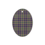 Taylor Weathered Tartan Oval Ornaments, Christmas Tree Ornament, Plaid Christmas Ornaments, Ceramic Oval Christmas Tree Decoration, Tartan Oval Ornaments, Christmas Tree Ornament, Plaid Christmas Ornaments, Ceramic Oval Christmas Tree Decoration