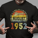 69th Birthday Decoration August 1952 Men Women 69 Years Old Birthday Shirt - Scotstee Shop