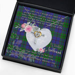Gift For My Beautiful Girlfriend Necklace Valentine Necklace Clan Strachan Tartan Cross Dancing Necklace Scottish Tartan Jewelry