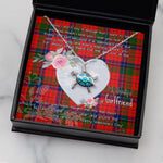 Sea Turtle Necklace Gift for My Beautiful Girlfriend Valentines Necklace Clan MacNicol Tartan Blue Turtle Necklace