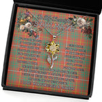 To My Beautiful Soulmate Sunflower Necklace In Your Eyes I Have Found My Home Clan Bruce Ancient Tartan Jewelry For Girlfriend, Tartan Sunflower Pendant Necklace, Scottish Tartan Jewelry, valentine necklace, necklace girlfriend, necklace for wife, cute necklaces for girlfriend, jewelry for girlfriend, to my soulmate necklace, to my future wife necklace