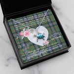 Sea Turtle Necklace Gift for My Beautiful Girlfriend Valentines Necklace Clan Cochrane Ancient Tartan Blue Turtle Necklace