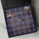 To My Beautiful Soulmate Necklace In Your Eyes I Have Found My Home Clan Rutherford Hunting Tartan Crown Pendant Necklace
