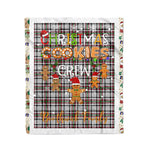 Personalized Gift Tartan Plaid Blanket Clan Borthwick With Christmas Cookie Baking Crew Christmas Gift Blanket, Plaid Blanket, Christmas Fleece Blanket, Christmas Blanket, Tartan Blanket, Scottish Blanket, Scotland Blanket, Family Name Blanket, Custom Blanket, Personalized Blanket