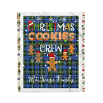 Personalized Gift Tartan Plaid Blanket Clan MacKenzie Modern With Christmas Cookie Baking Crew Christmas Gift Blanket, Plaid Blanket, Christmas Fleece Blanket, Christmas Blanket, Tartan Blanket, Scottish Blanket, Scotland Blanket, Family Name Blanket, Custom Blanket, Personalized Blanket