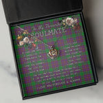 To My Beautiful Soulmate Necklace In Your Eyes I Have Found My Home Clan Logan Tartan Crown Pendant Necklace