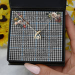 To My Beautiful Soulmate Necklace In Your Eyes I Have Found My Home Clan Gladstone Tartan Wishbone Dancing Necklace