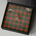 To My Beautiful Soulmate Necklace In Your Eyes I Have Found My Home Clan Pollock Tartan Crown Pendant Necklace