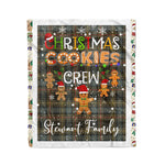 Personalized Gift Tartan Plaid Blanket Clan Stewart Hunting Weathered With Christmas Cookie Baking Crew Christmas Gift Blanket, Plaid Blanket, Christmas Fleece Blanket, Christmas Blanket, Tartan Blanket, Scottish Blanket, Scotland Blanket, Family Name Blanket, Custom Blanket, Personalized Blanket