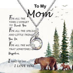 Rising Phoenix Necklace - Mom Necklace, To My Mom I Love You To The Moon and Back Necklace, Gift For Mom Birthday Necklace