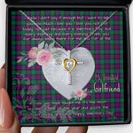 Gift For My Beautiful Girlfriend Necklace Valentine Necklace Clan MacArthur of Milton Tartan Cross Dancing Necklace Scottish Tartan Jewelry
