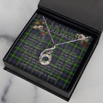 To My Beautiful Soulmate Necklace In Your Eyes I Have Found My Home Clan Farquharson Modern Tartan Rising Phoenix Necklace