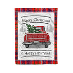 Tartan Blanket Vintage Red Truck with Christmas Tree Family Scottish Clan Cameron Of Lochiel Modern plaid blanket, red plaid blanket, buffalo plaid blanket, green plaid blanket, plaid fleece blanket, blue plaid blanket, red tartan blanket, tartan plaid blanket, black and white plaid blanket, , christmas plaid blanket, orange plaid blanket, tartan plaid throw blanket, pink plaid blanket, brown plaid blanket, buffalo check blanket