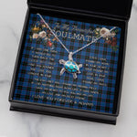 Sea Turtle Necklace To My Beautiful Soulmate Necklace In Your Eyes I Have Found My Home Clan Home Hume Tartan Blue Turtle Necklace