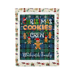 Personalized Gift Tartan Plaid Blanket Clan Blackwatch Ancient With Christmas Cookie Baking Crew Christmas Gift Blanket, Plaid Blanket, Christmas Fleece Blanket, Christmas Blanket, Tartan Blanket, Scottish Blanket, Scotland Blanket, Family Name Blanket, Custom Blanket, Personalized Blanket