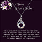 Daughter Necklace, Daughter loss of mom necklace gift, mother passing, loss of mother, sympathy In Memory Of Your Mother's Day Phoenix Rising Necklace