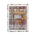 Personalized Gift Tartan Plaid Blanket Clan Clayton With Christmas Cookie Baking Crew Christmas Gift Blanket, Plaid Blanket, Christmas Fleece Blanket, Christmas Blanket, Tartan Blanket, Scottish Blanket, Scotland Blanket, Family Name Blanket, Custom Blanket, Personalized Blanket