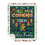 Personalized Gift Tartan Plaid Blanket Clan Graham of Menteith With Christmas Cookie Baking Crew Christmas Gift Sherpa Blanket, tartan sherpa blanket,buffalo plaid sherpa blanket,christmas sherpa blanket,Christmas Throw Blanket,green plaid sherpa blanket,green sherpa blanket