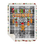 Personalized Gift Tartan Plaid Blanket Clan Glen Grey With Christmas Cookie Baking Crew Christmas Gift Sherpa Blanket, tartan sherpa blanket,buffalo plaid sherpa blanket,christmas sherpa blanket,Christmas Throw Blanket,green plaid sherpa blanket,green sherpa blanket