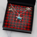 Sea Turtle Necklace To My Beautiful Soulmate Necklace In Your Eyes I Have Found My Home Clan Ramsay Red Tartan Blue Turtle Necklace