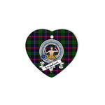 Urquhart Scottish Clan Badge Plaid Christmas Ornaments Gift Heart Ornament Urquhart Clan Tartan Ornaments, Plaid Ornament, christmas Ornament, plaid christmas ornament