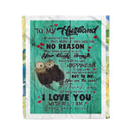Scotstee Shop - Personalized Gift Letter To My Husband Home Decor Gift For Man Couple Love Fleece Blanket