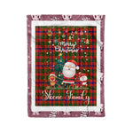 Personalized Gift Tartan Plaid Blanket Clan Skene With Funny Santa Snowman Reindeer Merry Christmas Fleece Blanket, Home Living Room, Plaid Blanket, Tartan Blanket, Scottish Blanket, Buffalo fleece blanket, Christmas Blanket