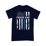 Scotstee Shop - Thin Blue Line Proud Dad Police Family 4th Of July Shirt Blue Line Flag Shirts Police Mom Shirts