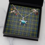Sea Turtle Necklace To My Beautiful Soulmate Necklace In Your Eyes I Have Found My Home Clan MacLellan Tartan Blue Turtle Necklace