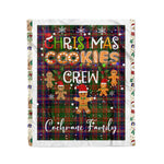 Personalized Gift Tartan Plaid Blanket Clan Cochrane With Christmas Cookie Baking Crew Christmas Gift Blanket, Plaid Blanket, Christmas Fleece Blanket, Christmas Blanket, Tartan Blanket, Scottish Blanket, Scotland Blanket, Family Name Blanket, Custom Blanket, Personalized Blanket