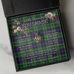 To My Beautiful Soulmate Necklace In Your Eyes I Have Found My Home Clan Leslie Tartan Crown Pendant Necklace