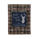 Scotstee Shop Tartan Plaid Christmas Fleece Blankets Clan Sutherland Weathered Plaid Blanket