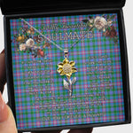 To My Beautiful Soulmate Sunflower Necklace In Your Eyes I Have Found My Home Clan Pitcairn Tartan Jewelry For Girlfriend