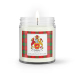 Soy Wax Candle - Buffalo Plaid Candle Chisholm Family Crest Tartan Plaid Soy Wax Candle, oil candle, candle handmade, wax candle, soy wax, nature wax, natural soy wax, natural soy candles, natural candle