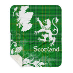 Sherpa Blanket - Tartan Blanket Thistle and Lion Scottish Clan Masterton Plaid Blanket, plaid sherpa blanket queen,purple sherpa blanket,queen sherpa blanket,queen size sherpa blanket,red sherpa blanket,scottish tartan blankets,sherpa blanket,sherpa christmas blanket