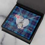 Rising Phoenix Necklace - Valentine Necklace Clan McKerrell Tartan Gift for Girlfriend, Gift for My Wife Rising Phoenix Necklace