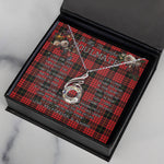 To My Beautiful Soulmate Necklace In Your Eyes I Have Found My Home Clan MacQueen Tartan Rising Phoenix Necklace