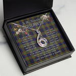 To My Beautiful Soulmate Necklace In Your Eyes I Have Found My Home Clan Clelland Tartan Rising Phoenix Necklace