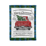 Tartan Blanket Vintage Red Truck with Christmas Tree Family Scottish Clan Fletcher Ancient plaid blanket, red plaid blanket, buffalo plaid blanket, green plaid blanket, plaid fleece blanket, blue plaid blanket, red tartan blanket, tartan plaid blanket, black and white plaid blanket, , christmas plaid blanket, orange plaid blanket, tartan plaid throw blanket, pink plaid blanket, brown plaid blanket, buffalo check blanket
