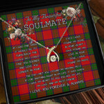 To My Beautiful Soulmate Necklace In Your Eyes I Have Found My Home Clan Donnachaidh Tartan Wishbone Dancing Necklace