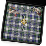 To My Beautiful Soulmate Sunflower Necklace In Your Eyes I Have Found My Home Clan Meldrum Gordon Tartan Jewelry For Girlfriend, Tartan Sunflower Pendant Necklace, Scottish Tartan Jewelry, valentine necklace, necklace girlfriend, necklace for wife, cute necklaces for girlfriend, jewelry for girlfriend, to my soulmate necklace, to my future wife necklace