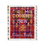 Personalized Gift Tartan Plaid Blanket Clan Cameron Of Lochiel Modern With Christmas Cookie Baking Crew Christmas Gift Blanket, Plaid Blanket, Christmas Fleece Blanket, Christmas Blanket, Tartan Blanket, Scottish Blanket, Scotland Blanket, Family Name Blanket, Custom Blanket, Personalized Blanket