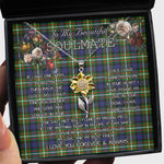 To My Beautiful Soulmate Sunflower Necklace In Your Eyes I Have Found My Home Clan Ferguson Modern Tartan Jewelry For Girlfriend