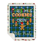 Personalized Gift Tartan Plaid Blanket Clan Fletcher Ancient With Christmas Cookie Baking Crew Christmas Gift Sherpa Blanket, tartan sherpa blanket,buffalo plaid sherpa blanket,christmas sherpa blanket,Christmas Throw Blanket,green plaid sherpa blanket,green sherpa blanket